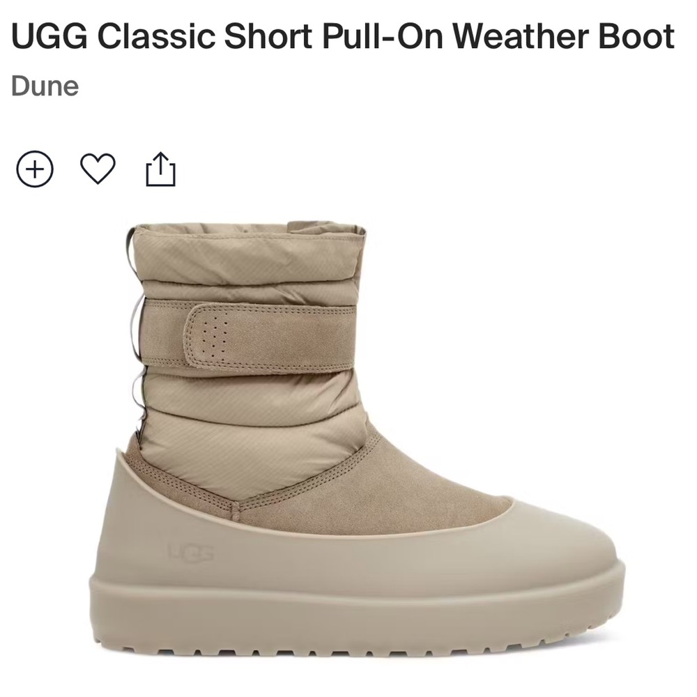 Ugg Classic Pull On Weather Boot in Dune